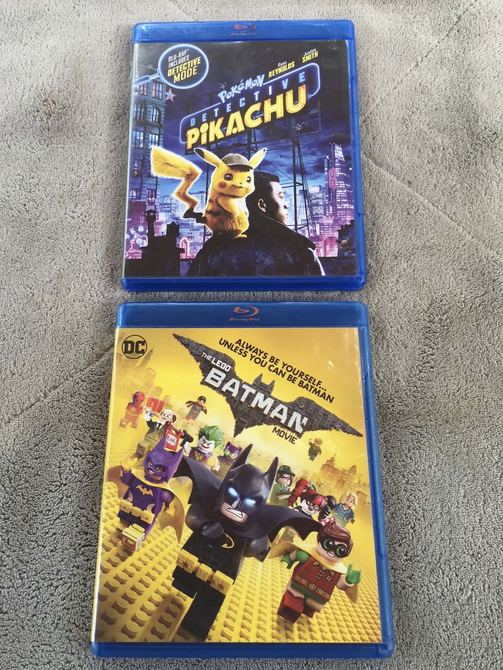 Pokemon Detective Pikachu Blu-Ray & The LEGO Batman Movie Blu-Ray